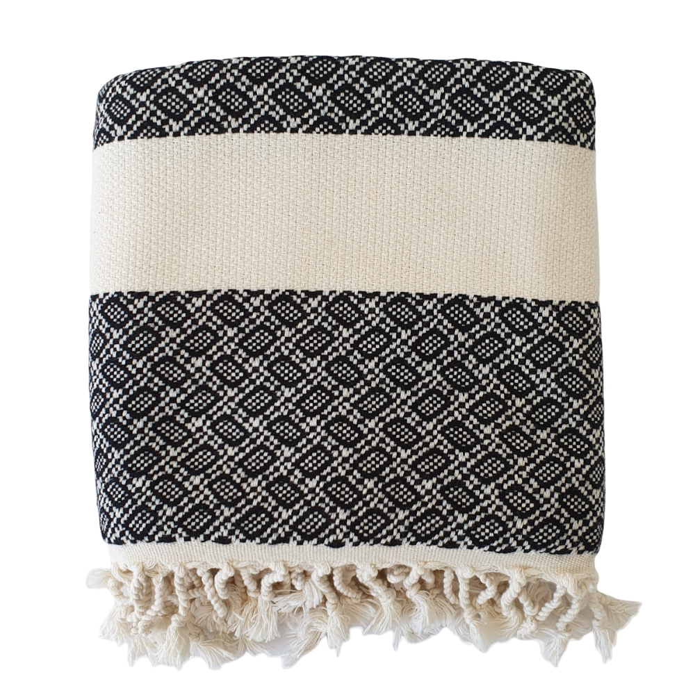 Silvia Cotton Turkish Bath Towel | The Loomia